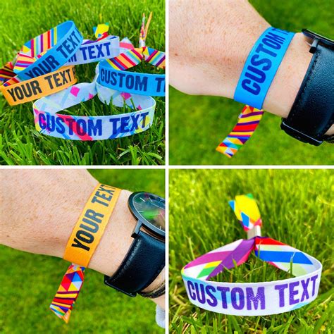 personalized wristband fabric